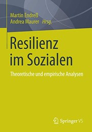 Front cover of Resilienz im Sozialen by Martin Endreß