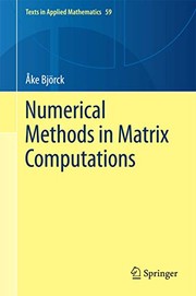 Cover of Numerical Methods in Matrix Computations by Åke Björck
