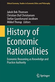 Front cover of History of Economic Rationalities by Jakob Bek-Thomsen