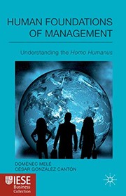 Cover of Human Foundations of Management by D. Melé
