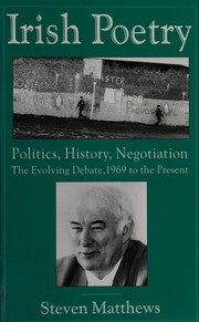 Cover of Irish poetry by Steven Matthews