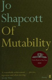 Cover of Of mutability by Jo Shapcott