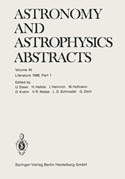 Front cover of Literature 1988, Part 1 by U. Esser