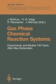 Cover of Gas Phase Chemical Reaction Systems by J. Wolfrum