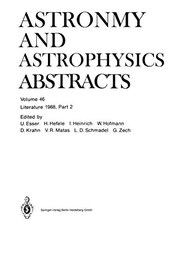 Cover of Literature 1988, Part 2 by Astronomisches Rechen-Institut