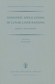 Front cover of Scientific Applications of Lunar Laser Ranging by J. D. Mulholland