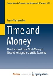 Front cover of Time and Money by Jean-Pierre Aubin