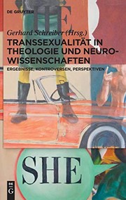 Cover of Transsexualität in Theologie Und Neurowissenschaften by Gerhard Schreiber
