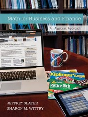 Front cover of MATH FOR BUSINESS AND FINANCE by Jeffrey Slater