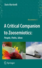 Front cover of A Critical Companion to Zoosemiotics : by Dario Martinelli