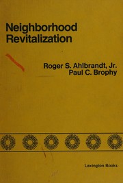 Front cover of Neighborhood revitalization by Roger S. Ahlbrandt
