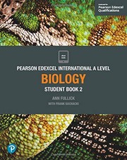 Front cover of Edexcel International A Level Biology Student Book by Ann Fullick