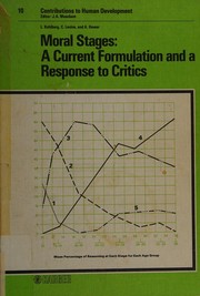 Cover of Moral stages by Lawrence Kohlberg