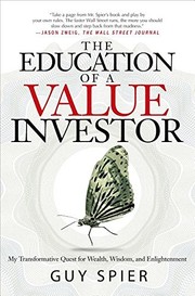 Front cover of The education of a value investor by Guy Spier