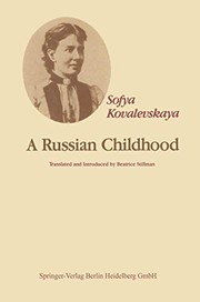 Front cover of A Russian Childhood by S. Kovalevskaya
