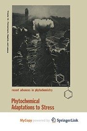 Front cover of Phytochemical adaptations to stress by Phytochemical Society of North America. Meeting