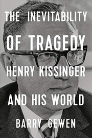 Front cover of The Inevitability of Tragedy by Barry Gewen