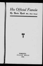 Front cover of His Official Fiancée by Berta Ruck