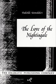 Front cover of The love of the nightingale by Timberlake Wertenbaker
