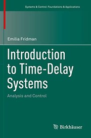 Cover of Introduction to Time-Delay Systems by Emilia Fridman