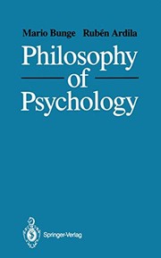 Front cover of Philosophy of Psychology by Mario Bunge