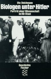 Front cover of Biologen unter Hitler by Ute Deichmann