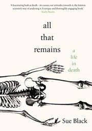 Cover of All That Remains by Sue Black