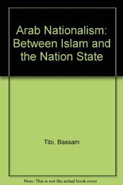 Front cover of Arab Nationalism by Bassam Tibi