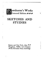Front cover of Sketches and Studies by Nathaniel Hawthorne