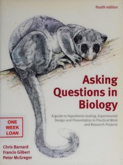 Front cover of Asking questions in biology by C. J. Barnard