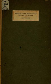 Front cover of Twenty Days with Julian and Little Bunny by Nathaniel Hawthorne
