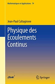 Cover of Physique des Écoulements Continus by Jean-Paul Caltagirone