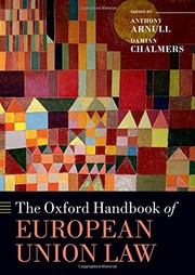 Cover of The Oxford Handbook of European Union Law by Anthony Arnull