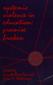 Cover of Systemic violence in education by Ailsa M. Watkinson