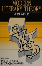 Cover of Modern literary theory by Philip Rice
