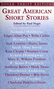 Front cover of Great American Short Stories by Paul Negri