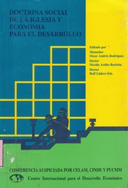 Front cover of Doctrina social de la iglesia y economía para el desarrollo by Nicolás Ardito Barletta