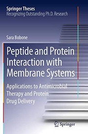 Cover of Peptide and Protein Interaction with Membrane Systems by Sara Bobone