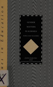 Cover of Gender Matters in Schools by John Darling