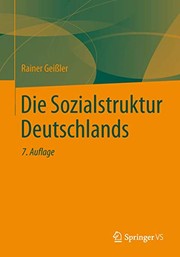 Front cover of Die Sozialstruktur Deutschlands by Rainer Geißler