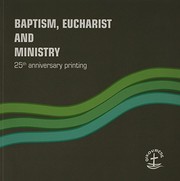 Cover of Baptism, Eucharist and ministry by World Council of Churches