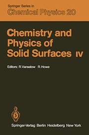 Front cover of Chemistry and Physics of Solid Surfaces IV by R. Vanselow