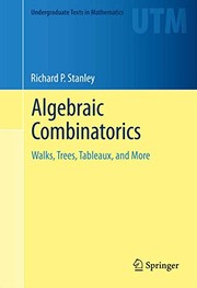Cover of Algebraic Combinatorics by Richard P. Stanley