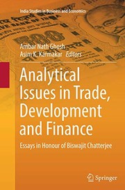 Front cover of Analytical Issues in Trade, Development and Finance by Ambar Nath Ghosh