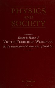 Front cover of The international community of physicists by Victor Frederick Weisskopf