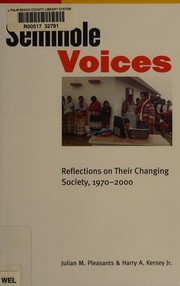 Front cover of Seminole voices by Julian M. Pleasants