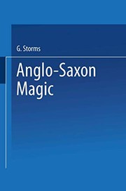 Cover of Anglo-Saxon magic by Godfrid Storms