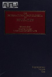 Front cover of The International Encyclopedia of Education, Supplementary Volume One by Torsten Husen