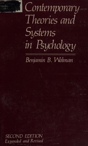 Cover of Contemporary theories and systems in psychology by Benjamin B. Wolman