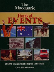 Front cover of The Macquarie book of events by Bryce Fraser